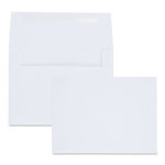 Quality Park Greeting Card/Invitation Envelope, A-6, Square Flap, Gummed Closure, 4.75 x 6.5, White, 100/Box orginal image