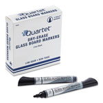 Quartet® Premium Glass Board Dry Erase Marker, Broad Bullet Tip, Black, Dozen orginal image