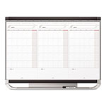 Quartet® Prestige 2 Total Erase 3-Month Calendar Board, 36 x 24, White, Graphite Frame orginal image