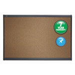 Quartet® Prestige Bulletin Board, Brown Graphite-Blend Surface, 48 x 36, Aluminum Frame orginal image