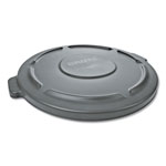 Rubbermaid Round Flat Top Lid, for 32-Gallon Round Brute Containers, 22 1/4