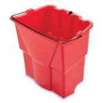 Rubbermaid WaveBrake 2.0 Dirty Water Bucket, 18 qt, Plastic, Red orginal image