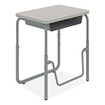 Safco AlphaBetter 2.0 Height-Adjustable Student Desk with Pendulum Bar, 27.75