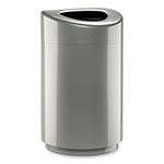 Safco Open Top Round Waste Receptacle, 30 gal, Steel, Silver orginal image