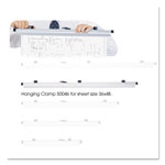 Safco Sheet File Hanging Clamps, 100 Sheets Per Clamp, 37.75w, 6/Carton orginal image