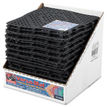 San Jamar Versa-Mat Bar-Shelf Liner, Plastic, 12w x 12d x 0.25h, Black, 24/Carton orginal image