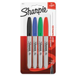 Sharpie® Fine Tip Permanent Marker, Assorted Colors, 4/Set orginal image
