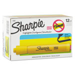 Sharpie® Tank Style Highlighters, Chisel Tip, Yellow, Dozen orginal image