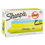 Sharpie® Tank Style Highlighters, Chisel Tip, Fluorescent Yellow, Dozen orginal image