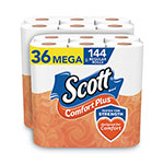 Scott® ComfortPlus Toilet Paper, Mega Roll, Septic Safe, 1-Ply, White, 462 Sheets/Roll, 36 Rolls/Pack orginal image