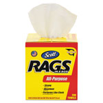 Scott® Rags in a Box, POP-UP Box, 10 x 12, White, 200/Box orginal image