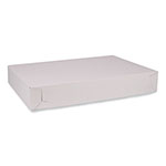SCT Bakery Boxes, Standard, 26 x 18.5 x 4, White, Paper, 50/Carton orginal image