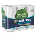 Seventh Generation 100% Recycled Paper Towel Rolls, 2-Ply, 11 x 5.4 Sheets, 140 Sheets per Roll, 6 Roll Pack, 840 Sheets Total orginal image