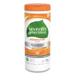 Seventh Generation Botanical Disinfecting Wipes, Lemongrass Citrus, 1-Ply, White, 7 x 8, 35 Wipes per container, 12 Containers per Case orginal image