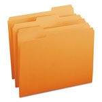 Smead Colored File Folders, 1/3-Cut Tabs, Letter Size, Orange, 100/Box orginal image
