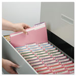 Smead Colored File Folders, 1/3-Cut Tabs, Letter Size, Pink, 100/Box orginal image