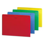 Smead Colored File Jackets with Reinforced Double-Ply Tab, Straight Tab, Letter Size, Assorted Colors, 100/Box orginal image