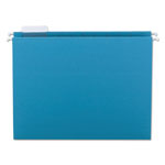 Smead Colored Hanging File Folders, Letter Size, 1/5-Cut Tab, Teal, 25/Box orginal image