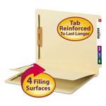 Smead Fastener Folder w/ Divider, 1 Divider, Letter Size, Manila, 50/Box orginal image