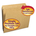 Smead Heavyweight Kraft File Folders, Straight Tab, Letter Size, 11 pt. Kraft, 100/Box orginal image