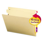 Smead Manila End Tab Classification Folders, 1 Divider, Letter Size, Manila, 10/Box orginal image