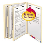 Smead Manila End Tab Classification Folders, 2 Dividers, Letter Size, Manila, 10/Box orginal image