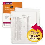 Smead Organized Up Poly Slash Jackets, 2-Sections, Letter Size, Clear, 5/Pack orginal image