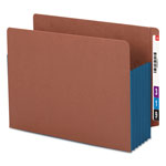 Smead Redrope Drop-Front End Tab File Pockets w/ Fully Lined Colored Gussets, 5.25