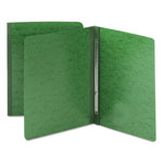Smead Side Opening Press Guard Report Cover, Prong Fastener, Letter, Green orginal image