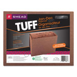 Smead TUFF Expanding Files, 12 Sections, 1/12-Cut Tab, Letter Size, Redrope orginal image