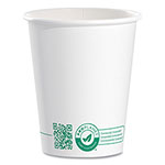 Solo Compostable Paper Hot Cups, ProPlanet Seal, 10 oz, White/Green, 1,000/Carton orginal image