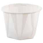 Solo Paper Portion Cups, 1oz, White, 250/Bag, 20 Bags/Carton orginal image