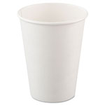 Solo Single-Sided Poly Paper Hot Cups, 12oz, White, 50/Bag, 20 Bags/Carton orginal image
