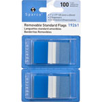 Sparco Pop-up Removable Standard Flags, 1", 100/PK, Blue orginal image