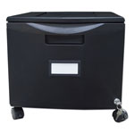 Storex Single-Drawer Mobile Filing Cabinet, 14.75w x 18.25d x 12.75h, Black orginal image