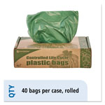 Stout Controlled Life-Cycle Plastic Trash Bags, 33 gal, 1.1 mil, 33