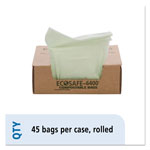 Stout EcoSafe-6400 Bags, 13 gal, 0.85 mil, 24