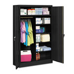 Tennsco Jumbo Combination Steel Storage Cabinet, 48w x 24d x 78h, Black orginal image