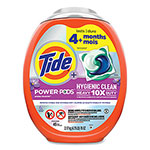 Tide Hygienic Clean Heavy 10x Duty Power Pods, Fresh Meadow Scent, 76 oz Tub, 45 Pods, 4/Carton orginal image