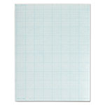 TOPS Cross Section Pads, Cross-Section Quadrille Rule (8 sq/in, 1 sq/in), 50 White 8.5 x 11 Sheets orginal image