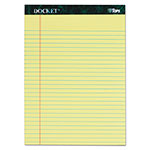 TOPS Docket Ruled Perforated Pads, Wide/Legal Rule, 50 Canary-Yellow 8.5 x 11.75 Sheets, 6/Pack orginal image