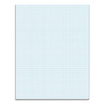 TOPS Quadrille Pads, Quadrille Rule (8 sq/in), 50 White 8.5 x 11 Sheets orginal image