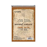 TOPS Second Nature Recycled Notepads, Gregg Rule, Brown Cover, 80 White 6 x 9 Sheets orginal image