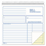 TOPS Spiralbound Service Invoices, Two-Part Carbonless, 8.5 x 7.75, 1/Page, 50 Forms orginal image