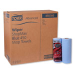 Tork Advanced ShopMax Wiper 450, 11 x 9.4, Blue, 60/Roll, 30 Rolls/Carton orginal image