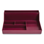 TRU RED™ Plastic Desktop Organizer, 6-Compartment, 6.81 x 9.84 x 2.75, Purple orginal image