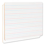 Universal Lap/Learning Dry-Erase Board, Penmanship Ruled, 11.75 x 8.75, White Surface, 6/Pack orginal image