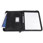 Universal Leather Textured Zippered PadFolio with Tablet Pocket, 10 3/4 x 13 1/8, Black orginal image