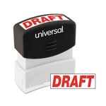 Universal Message Stamp, DRAFT, Pre-Inked One-Color, Red orginal image