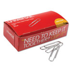 Universal Paper Clips, Jumbo, Nonskid, Silver, 100 Clips/Box, 10 Boxes/Pack orginal image